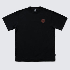 BLACK T-SHIRT SWELL HEART