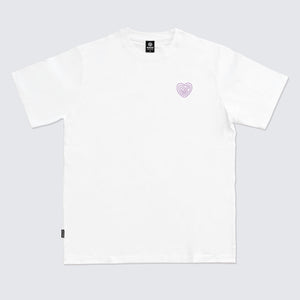 WHITE T-SHIRT SWELL HEART